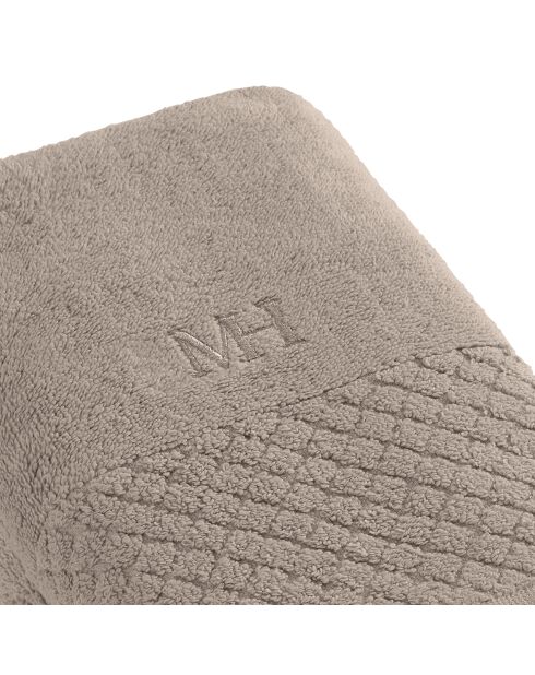 Set de 2 serviettes Eden brunes - 2x(50x100 cm)