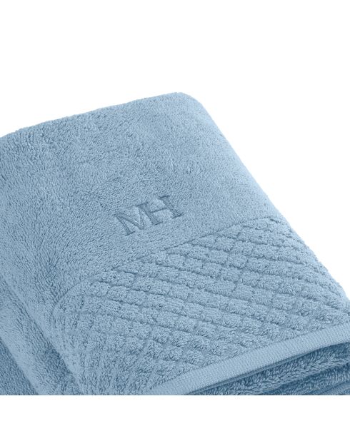 Set di 2 asciugamani + 2 teli da bagno Eden sky blue - 2x (50x100 cm)