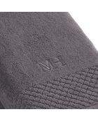 Set de 2 draps de bain Eden gris foncé - 2x(70x140 cm)
