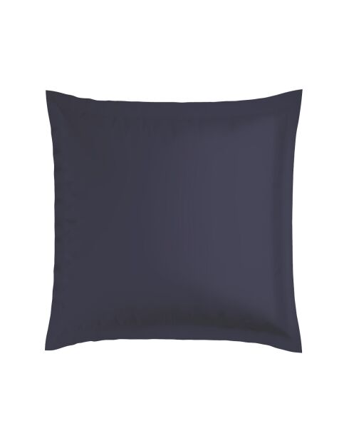 Set aus 2 Kissenbezügen aus Baumwollsatin Paris weiß/dunkelblau