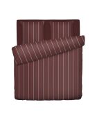 Parure housse de couette satin de coton Lioré bordeaux