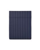 Bettlaken Dobby Stripe aus gewebtem Baumwollsatin Dunkelblau