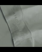 Maxi-Bettlaken-Set, Spannbetttuch, quadratische Kissenbezüge, Baumwollsatin, einfarbig, taupefarben, 01