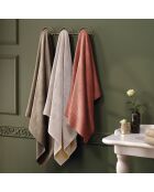 Juego de 2 toallas de baño Eden terracota, 2 unidades (70 x 140 cm)