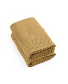 Juego de 2 toallas de baño Eden de color amarillo mostaza, 2 unidades (70 x 140 cm)