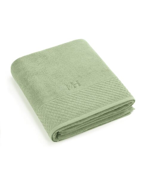 Maxi drap de bain Eden vert amande - 100x150 cm