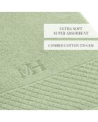 Maxi drap de bain Eden vert amande - 100x150 cm