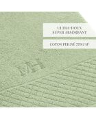 Maxi drap de bain Eden vert amande - 100x150 cm