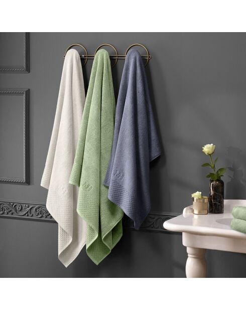 Maxi drap de bain Eden vert amande - 100x150 cm
