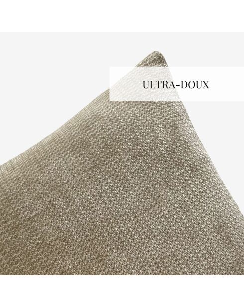 Fodera per cuscino Octavine taupe - 45x45 cm
