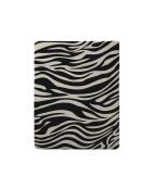 Rêves Bettlaken aus Baumwollsatin im Zebra-Design, 240 x 300 cm, schwarz