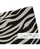 Rêves Bettlaken aus Baumwollsatin im Zebra-Design, 240 x 300 cm, schwarz