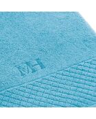 Set de 2 serviettes + 2 draps de bain Eden turquoise - 2x(50x100 cm)