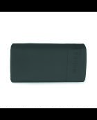 Sábana encimera de satén de algodón liso gris 02