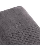Toalla LT Eden de algodón peinado gris oscuro - 2x (50x100 cm)