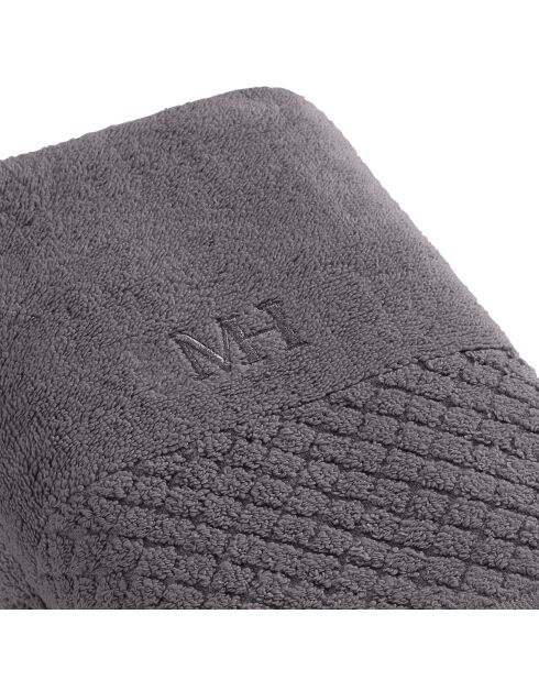 Toalla LT Eden de algodón peinado gris oscuro - 2x (50x100 cm)