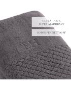 Toalla LT Eden de algodón peinado gris oscuro - 2x (50x100 cm)