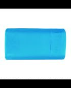 Einfarbiges blaues Bettlaken aus Baumwollsatin 05