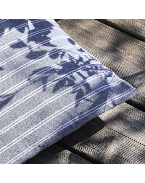 Cuscino in cotone blu - 45x45 cm