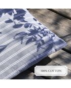 Cuscino in cotone blu - 45x45 cm