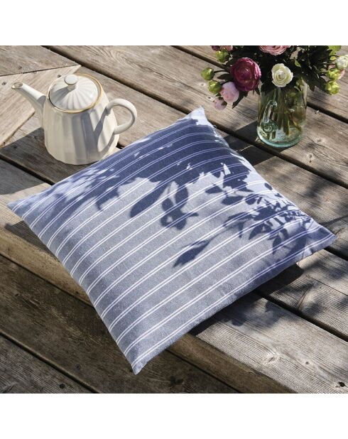 Cuscino in cotone blu - 45x45 cm