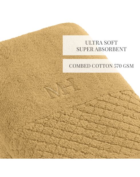 Set aus 2 Servietten Eden senfgelb - 2x (50x100 cm)
