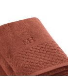 Set di 2 asciugamani + 2 teli da bagno Eden terracotta - 2x (50x100 cm)