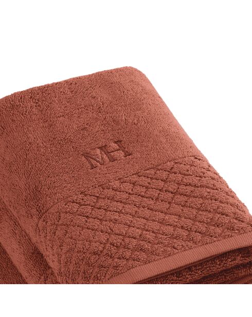 Set di 2 asciugamani + 2 teli da bagno Eden terracotta - 2x (50x100 cm)