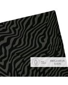 Bettlaken Zebra Dreams aus Baumwollsatin, 240 x 300 cm, Braun
