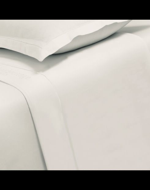 Uni Taupefarbenes Bettlaken aus Baumwollsatin 05 - 240x300 cm