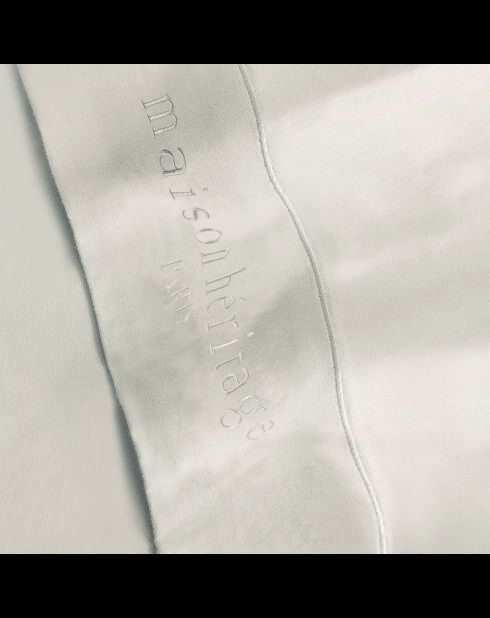 Uni Taupefarbenes Bettlaken aus Baumwollsatin 05 - 240x300 cm