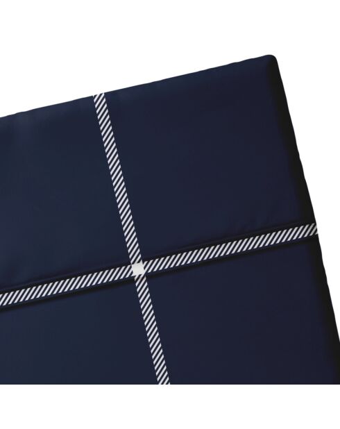 Bettlaken Amélia aus Baumwollsatin, 240 x 300 cm, dunkelblau