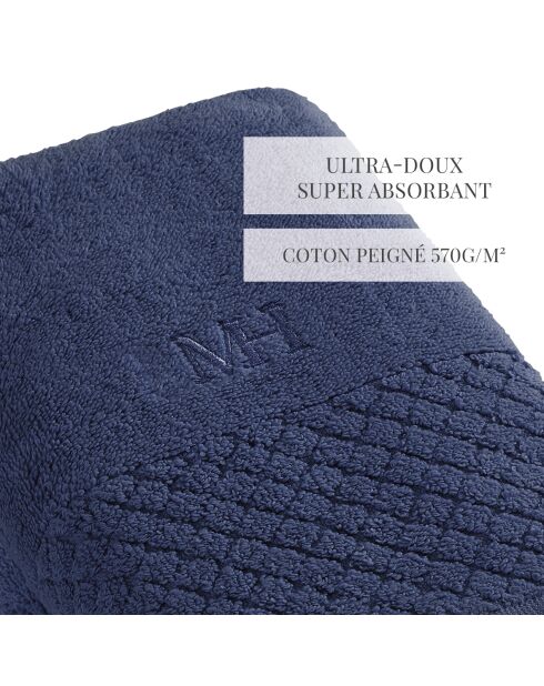 Set aus 2 Servietten Eden marineblau - 2x (50x100 cm)