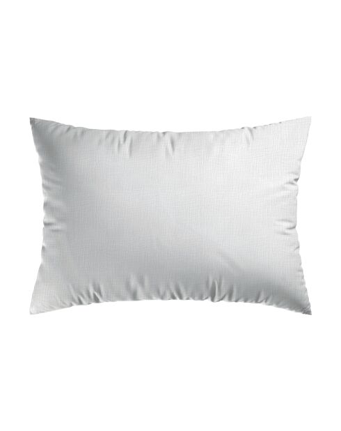 Lot de 2 taies d'oreiller gaze de coton Unies blanches 02
