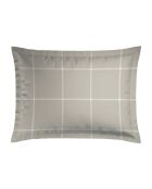 Set aus 2 Kissenbezügen aus Baumwollsatin Amélia taupe - 2 x (50 x 70 cm)