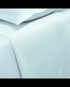 Drap plat satin de coton Uni blanc 01 - 240x300 cm