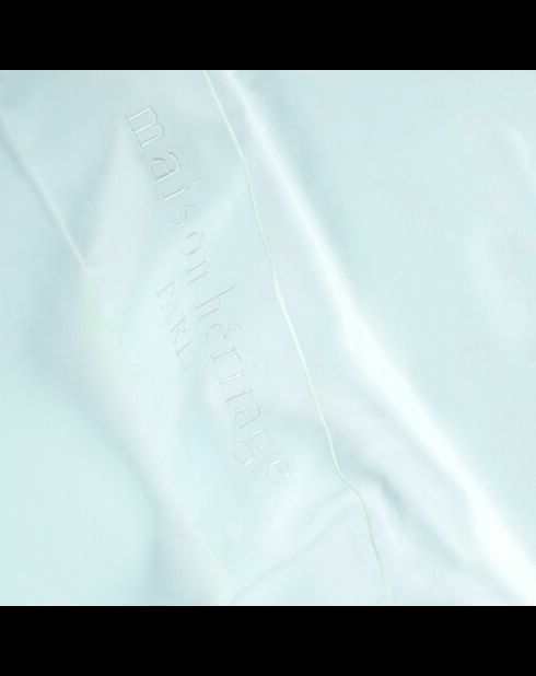 Drap plat satin de coton Uni blanc 01 - 240x300 cm
