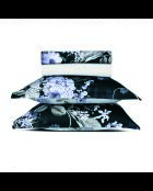 Set maxi: sábana encimera, sábana bajera y fundas de almohada rectangulares, algodón satinado Hortensia, azul oscuro