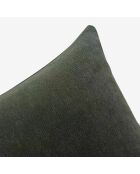 Funda de cojín verde Yaël - 45x45 cm