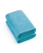 Juego de 2 toallas de baño Eden turquesa, 2 unidades (70 x 140 cm)