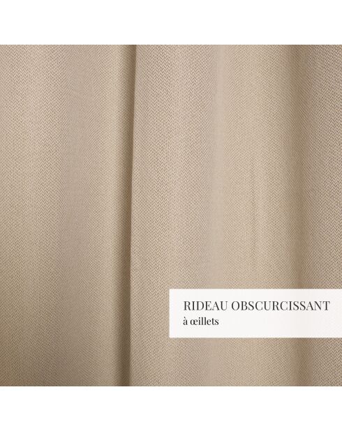 Rideau Prague taupe - 140x260 cm