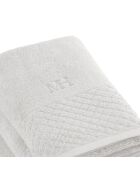 Set de 2 serviettes + 2 draps de bain Eden blancs - 2x(50x100 cm)