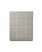 Parure maxi drap plat + drap housse + taies carrées satin de coton Amélia taupe