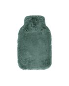 Bouillotte avec housse Uni verte - 20x33 cm