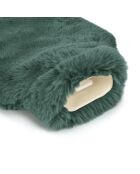 Bouillotte avec housse Uni verte - 20x33 cm