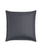 Juego de 2 fundas de almohada satinadas de algodón para jardín botánico de color gris oscuro, 2 x 63 x 63 cm