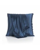 Kissenbezüge Silence Silk, marineblaue Seide, 2er-Set