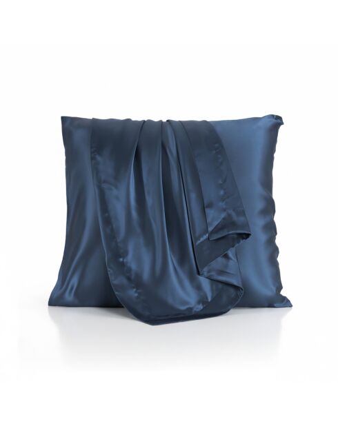 Kissenbezüge Silence Silk, marineblaue Seide, 2er-Set