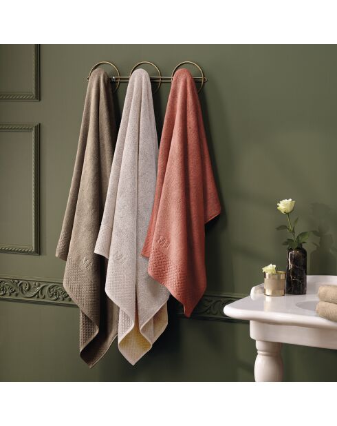 Set de 2 draps de bain Eden sable - 2x(70x140 cm)