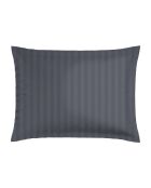 Set aus 2 Kissenbezügen aus Baumwollsatin Jardin Botanique schwarz/grau - 2x (50x70 cm)